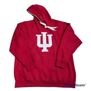 Indiana Hoosiers Men’s Red Stitched Hoodie Sweatshirt Sz XL NWT